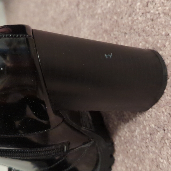 Forever 21 Faux Patent Leather Boots - Picture 6 of 8